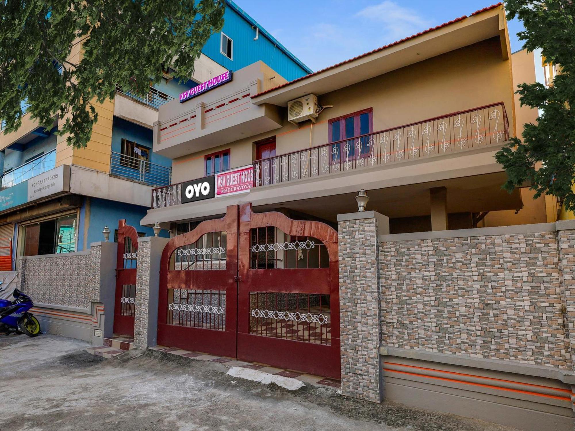 Super Hotel O Vsv Guest House Maduravoyal Chennai Exterior foto